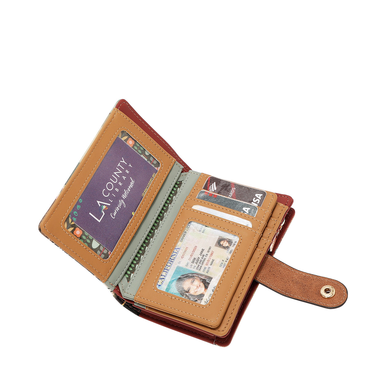 COMPACT SNAP-TAB WALLET ORGANIZER
