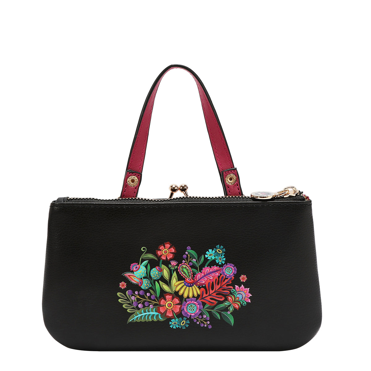 MEDIUM FRAME TOP-HANDLE PURSE