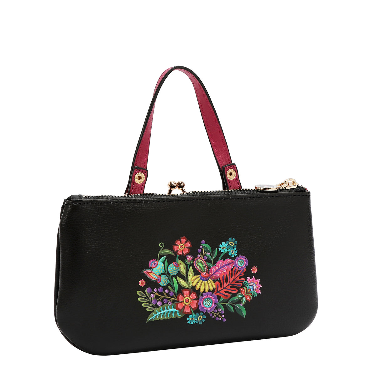 MEDIUM FRAME TOP-HANDLE PURSE