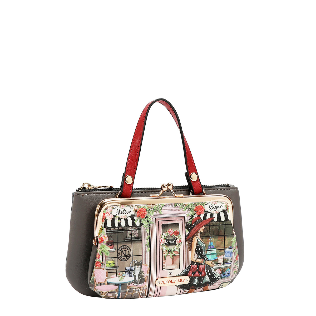 MEDIUM FRAME TOP-HANDLE PURSE