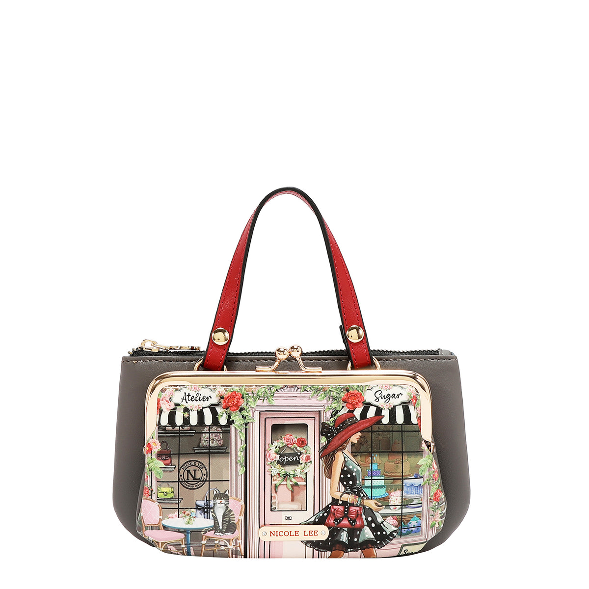 MEDIUM FRAME TOP-HANDLE PURSE