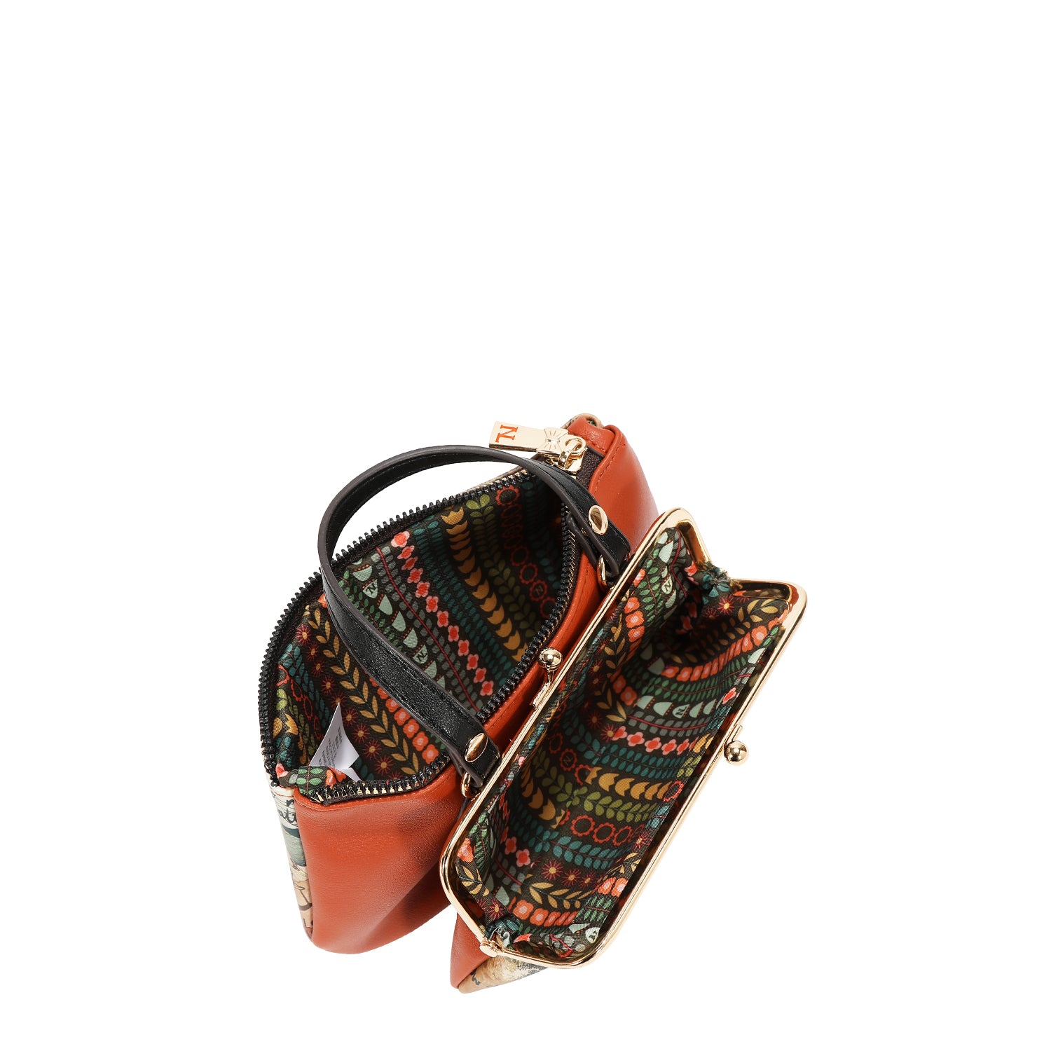 MEDIUM FRAME TOP-HANDLE PURSE