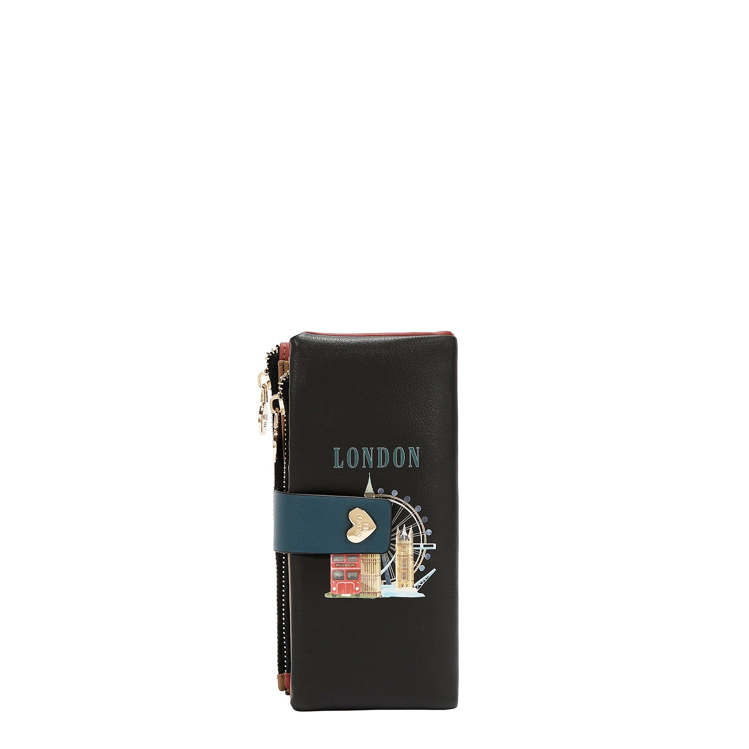 SNAP CLOSURE LAYERED WALLET