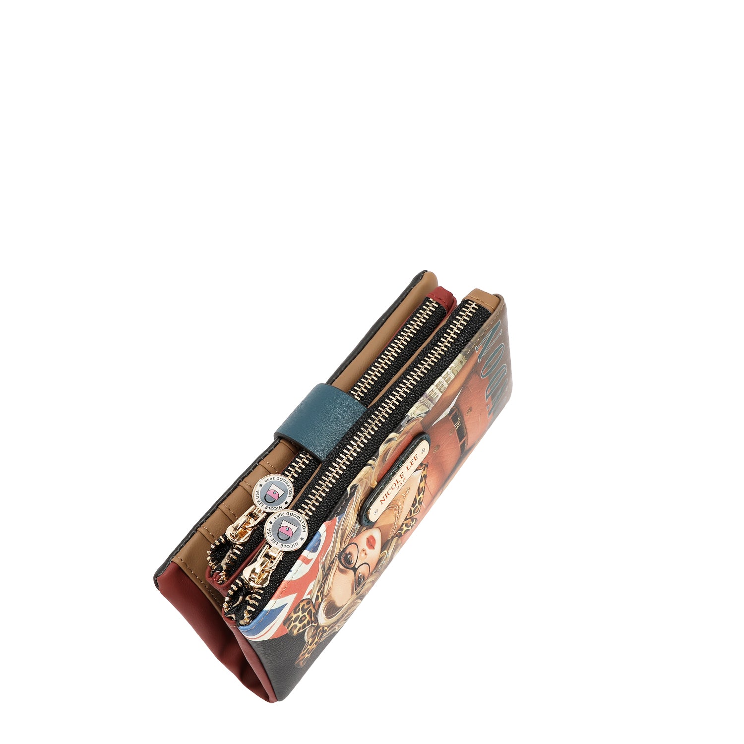 SNAP CLOSURE LAYERED WALLET
