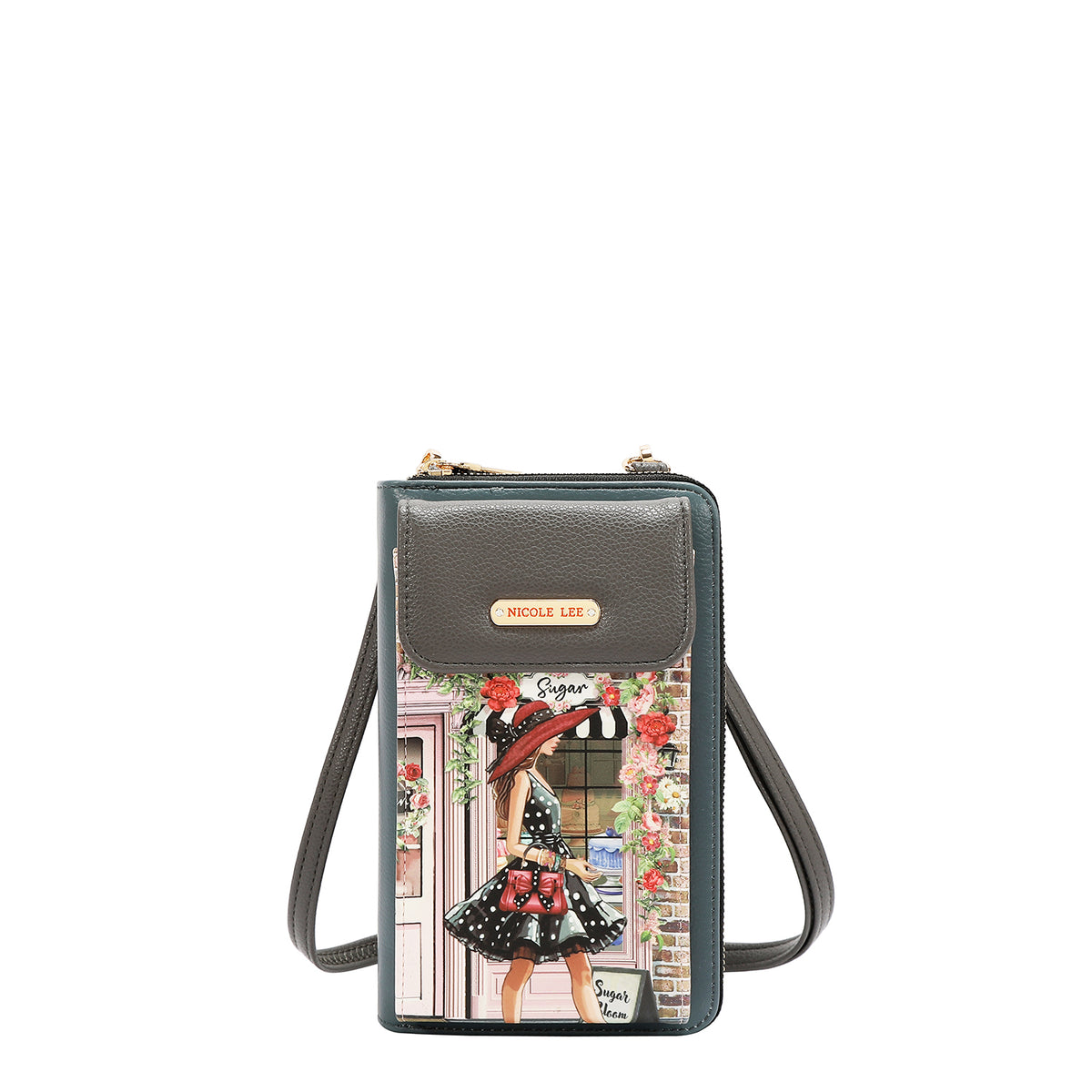 NL MULTI-COMPARTMENT PHONE WALLET CROSSBODY