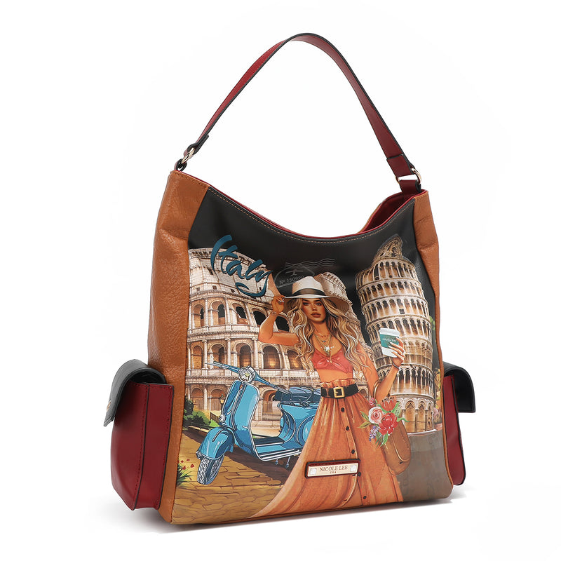 MARTHA TRAVELS ITALY 3 PIECE SET (Handbag, Crossbody, Wallet)