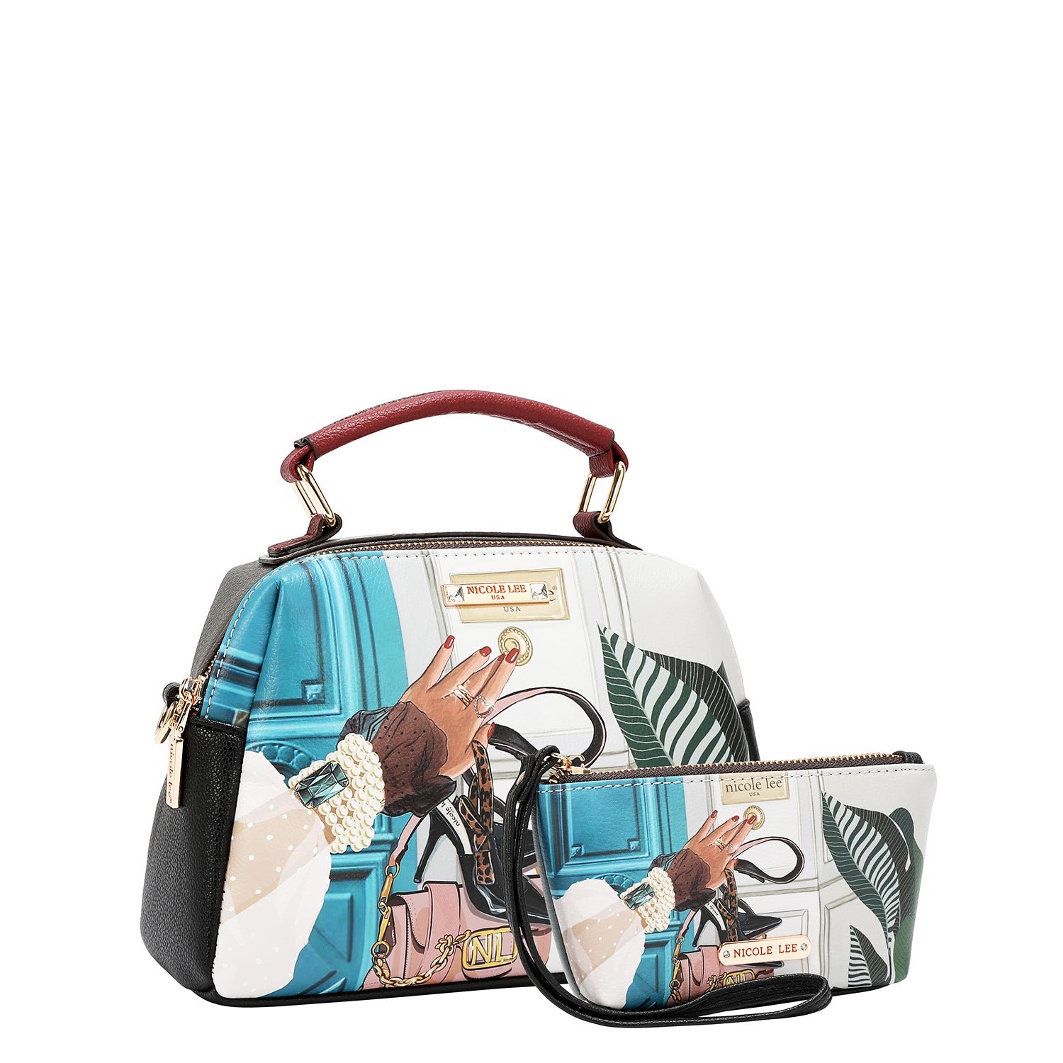 EMOTION 5PC SET (SATCHEL, CROSSBODY, POUCH, COINPURSE AND WALLET)