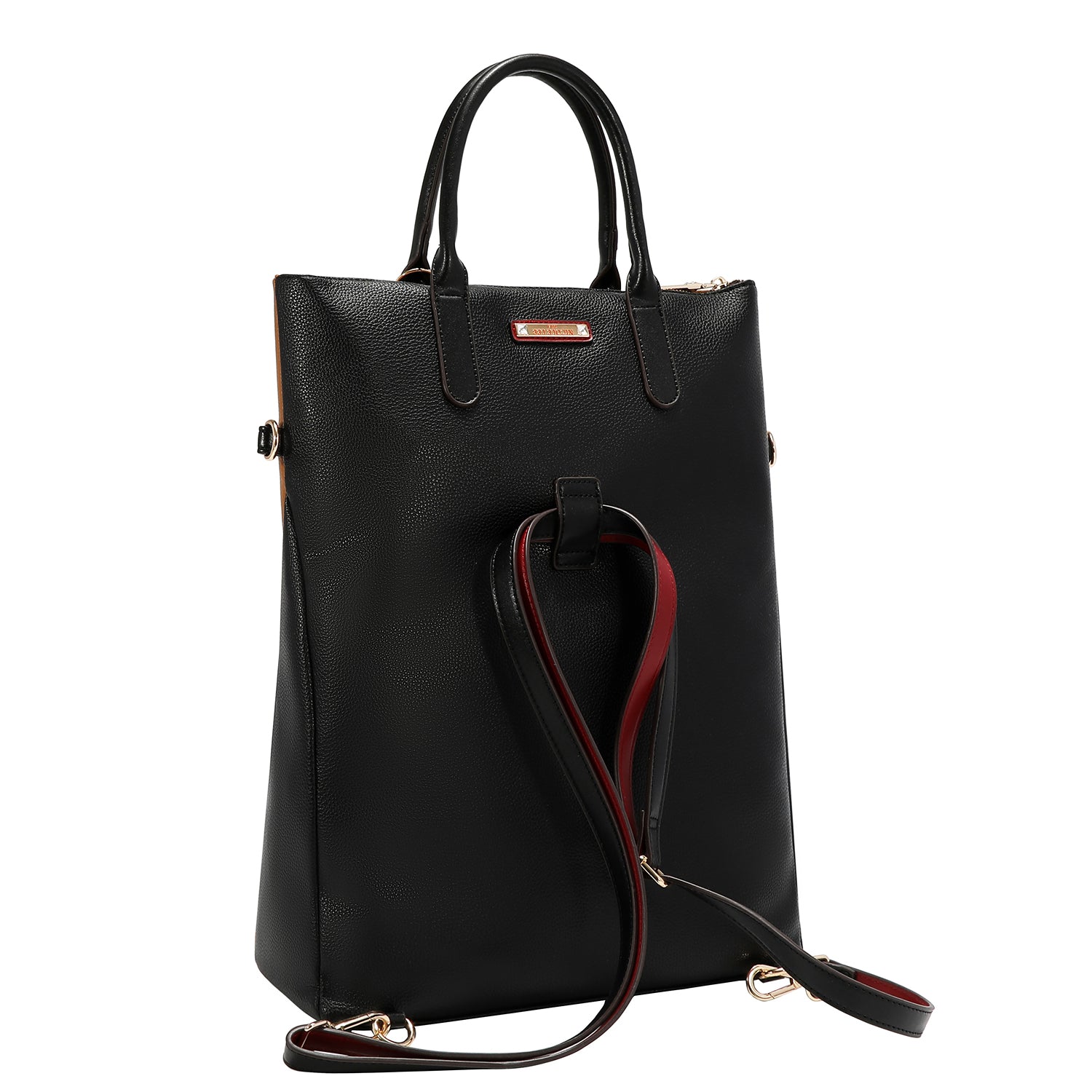 LONDON EYE 5 PC CONVERTIBLE BAG / BACKPACK SET (LARGE CONVERTIBLE BAG / BACKPACK, CROSSBODY, POUCH, COINPURSE, WALLET)