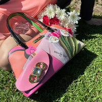 VIOLET BLOSSOM DOME SHOULDER BAG