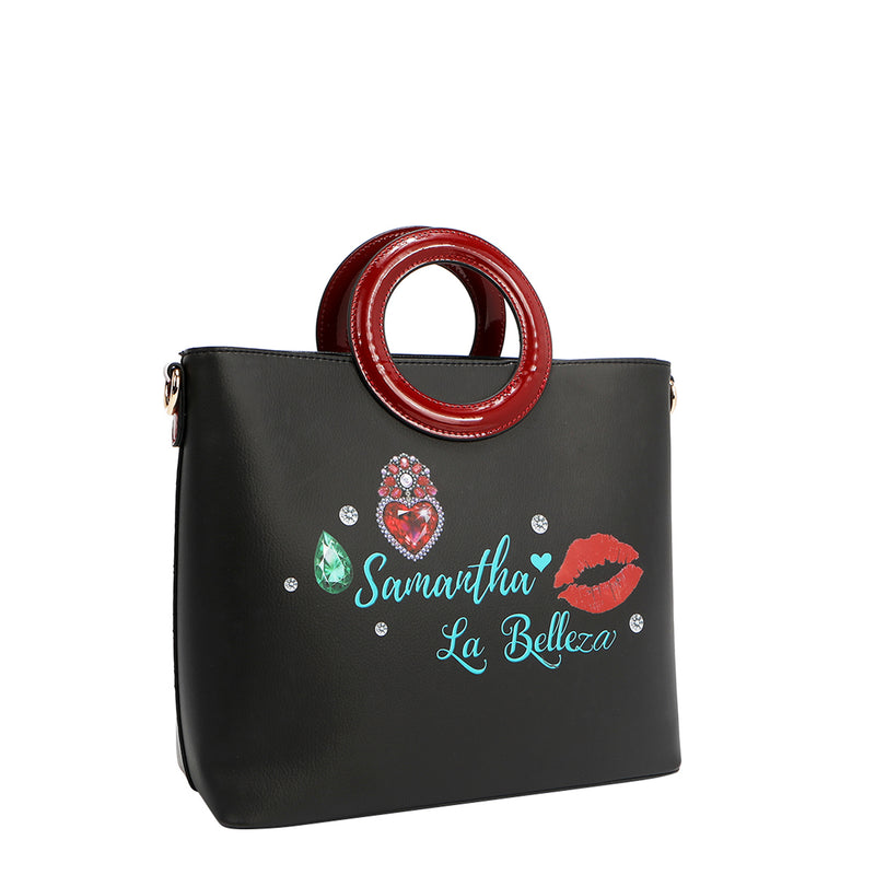 SAMANTHA LA BELLEZA CIRCLE HANDLE BAG