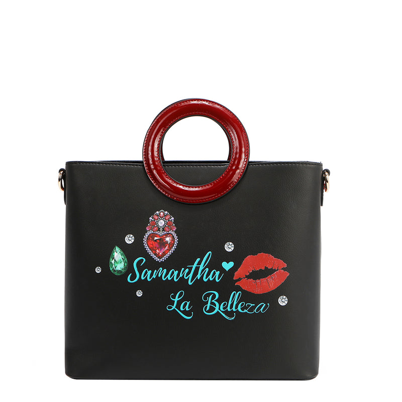 SAMANTHA LA BELLEZA CIRCLE HANDLE BAG