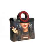 SAMANTHA LA BELLEZA CIRCLE HANDLE BAG