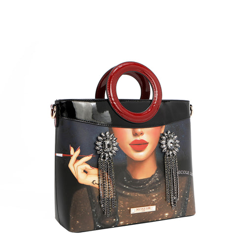 SAMANTHA LA BELLEZA CIRCLE HANDLE BAG