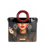 SAMANTHA LA BELLEZA CIRCLE HANDLE BAG