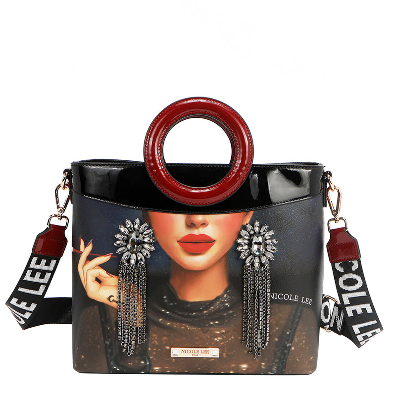 SAMANTHA LA BELLEZA CIRCLE HANDLE BAG