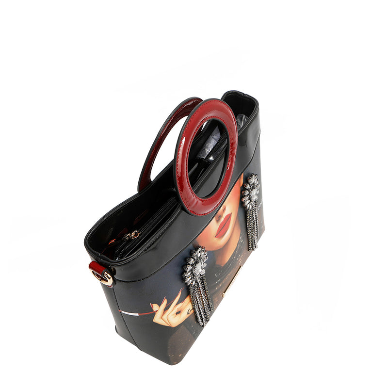 SAMANTHA LA BELLEZA CIRCLE HANDLE BAG
