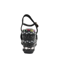 THE BACK OF BONNIE ESPADRILLE WEDGE SANDAL. FEATURING THE STUNNING MIX OF TEXTURES.