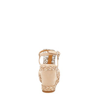 CRYSTAL CHAIN WEDGE SANDAL