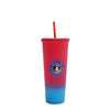 24 OZ STUDDED TUMBLER WITH STRAW