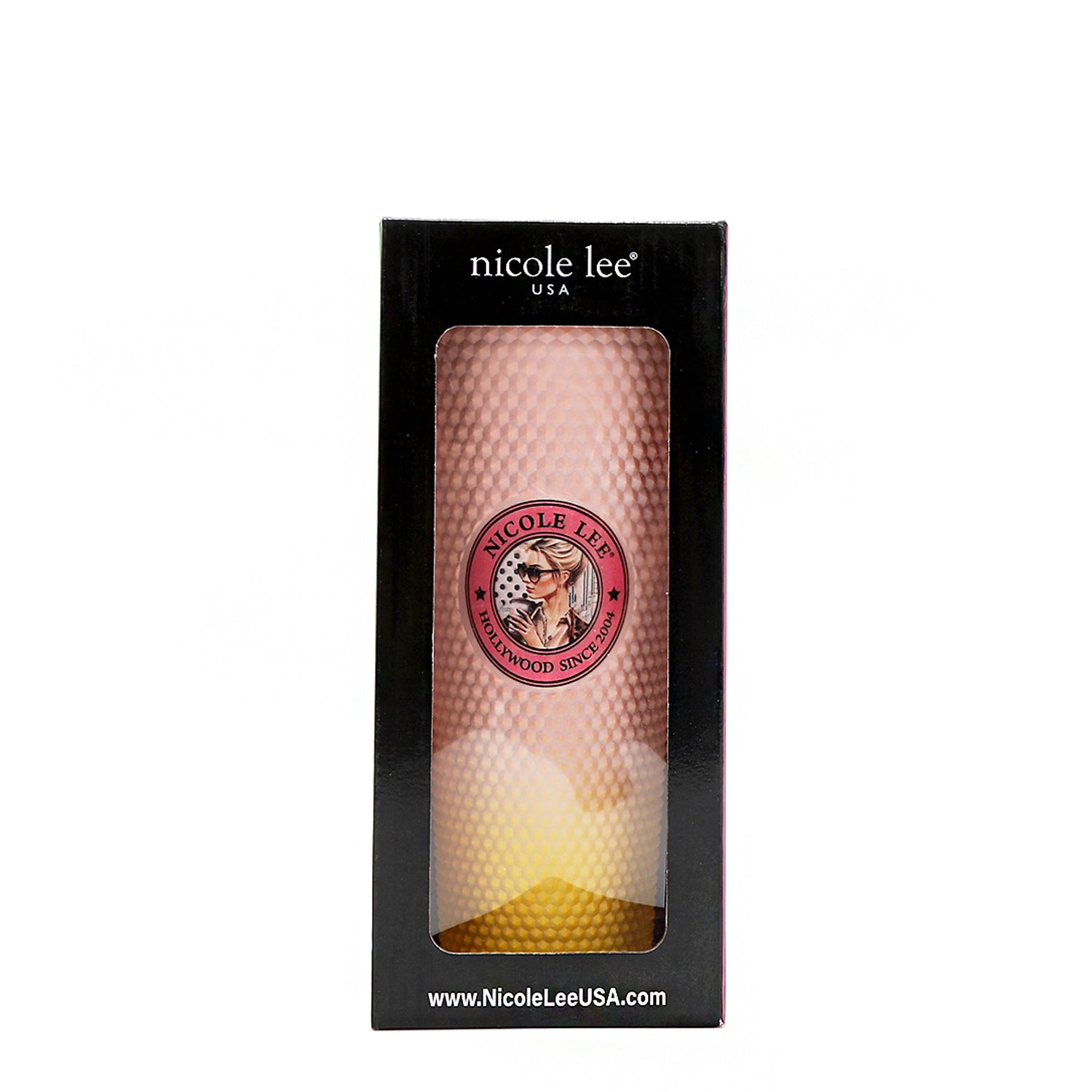 24 OZ STUDDED TUMBLER WITH STRAW