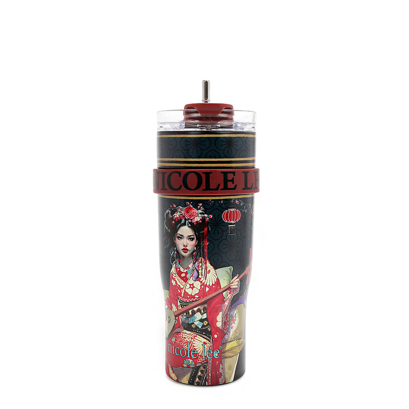 40 OZ PRINT TUMBLER WITH HANDLE
