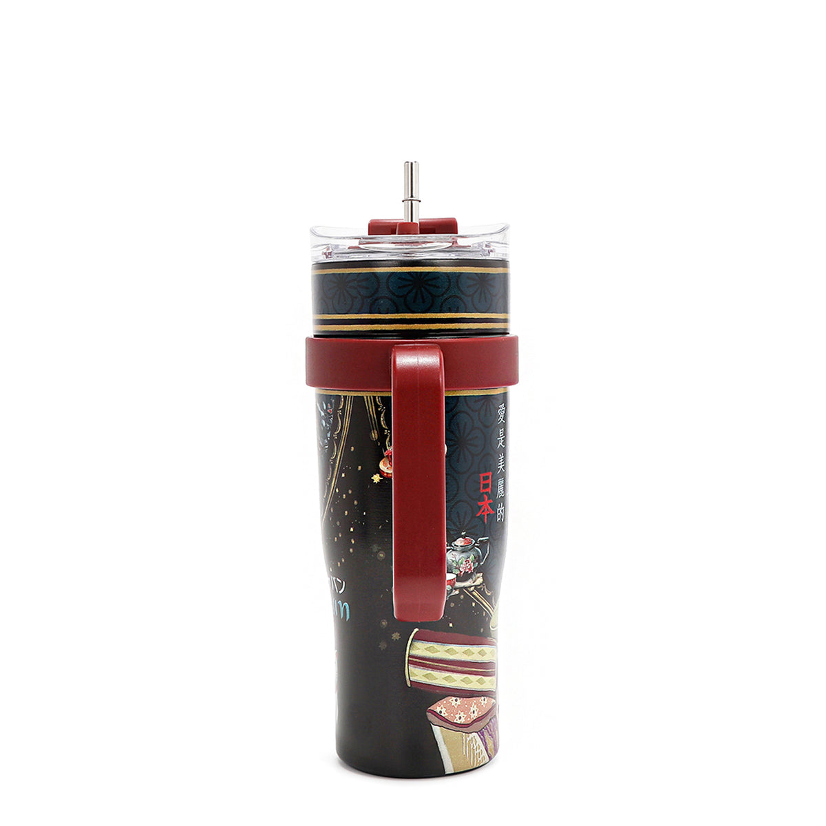 40 OZ PRINT TUMBLER WITH HANDLE