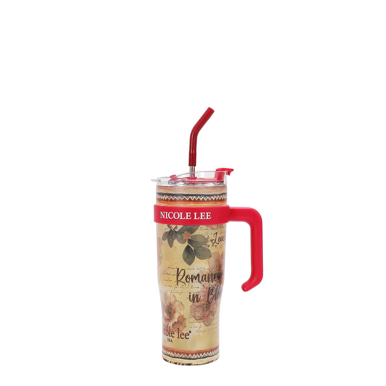 40 OZ PRINT TUMBLER WITH HANDLE