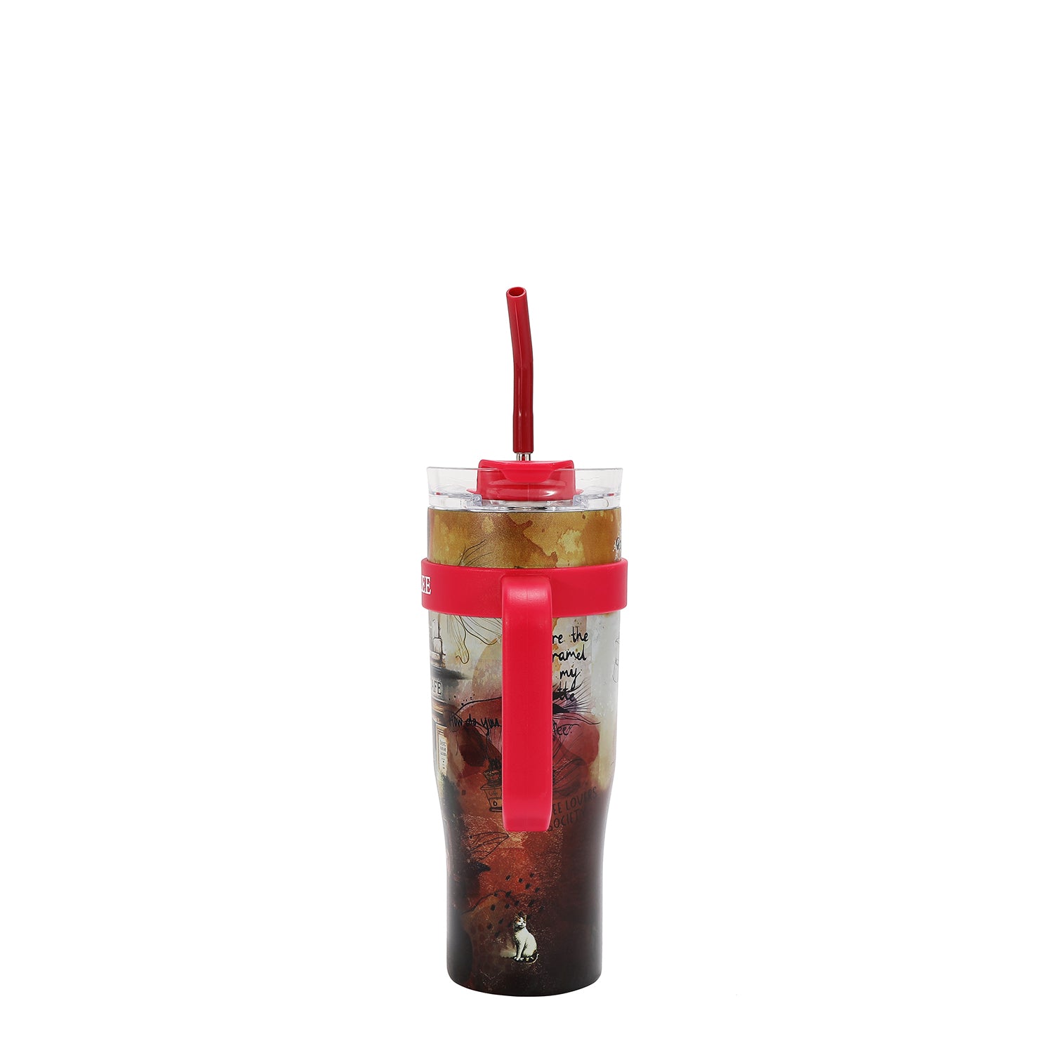40 OZ PRINT TUMBLER WITH HANDLE