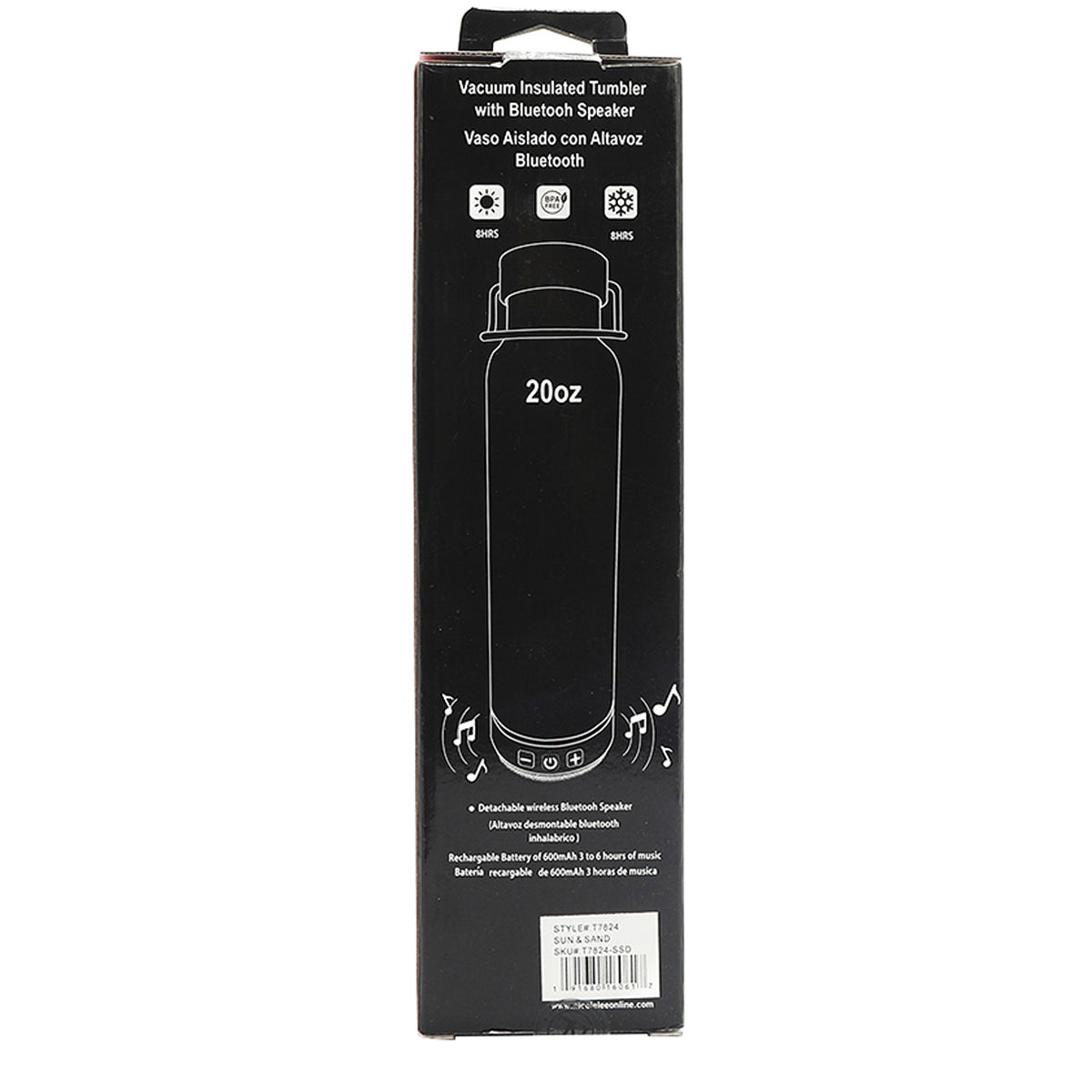 TUMBLER WITH BLUETOOTH SPEAKER