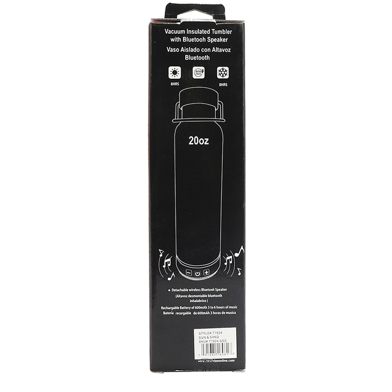 TUMBLER WITH BLUETOOTH SPEAKER