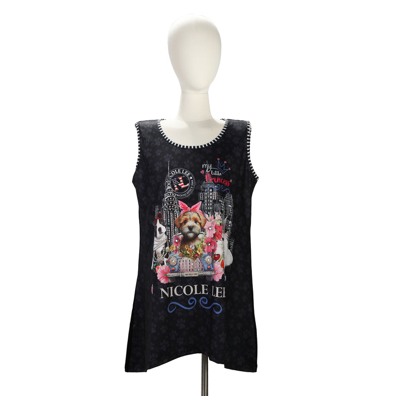 NICOLE LEE BLING TUNIC TANK TOP