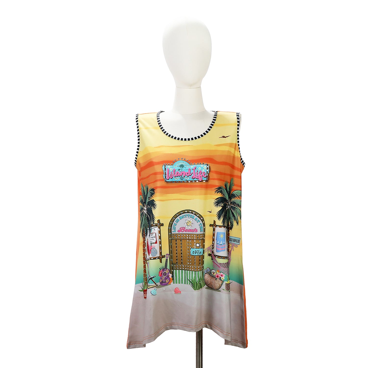 NICOLE LEE BLING TUNIC TANK TOP