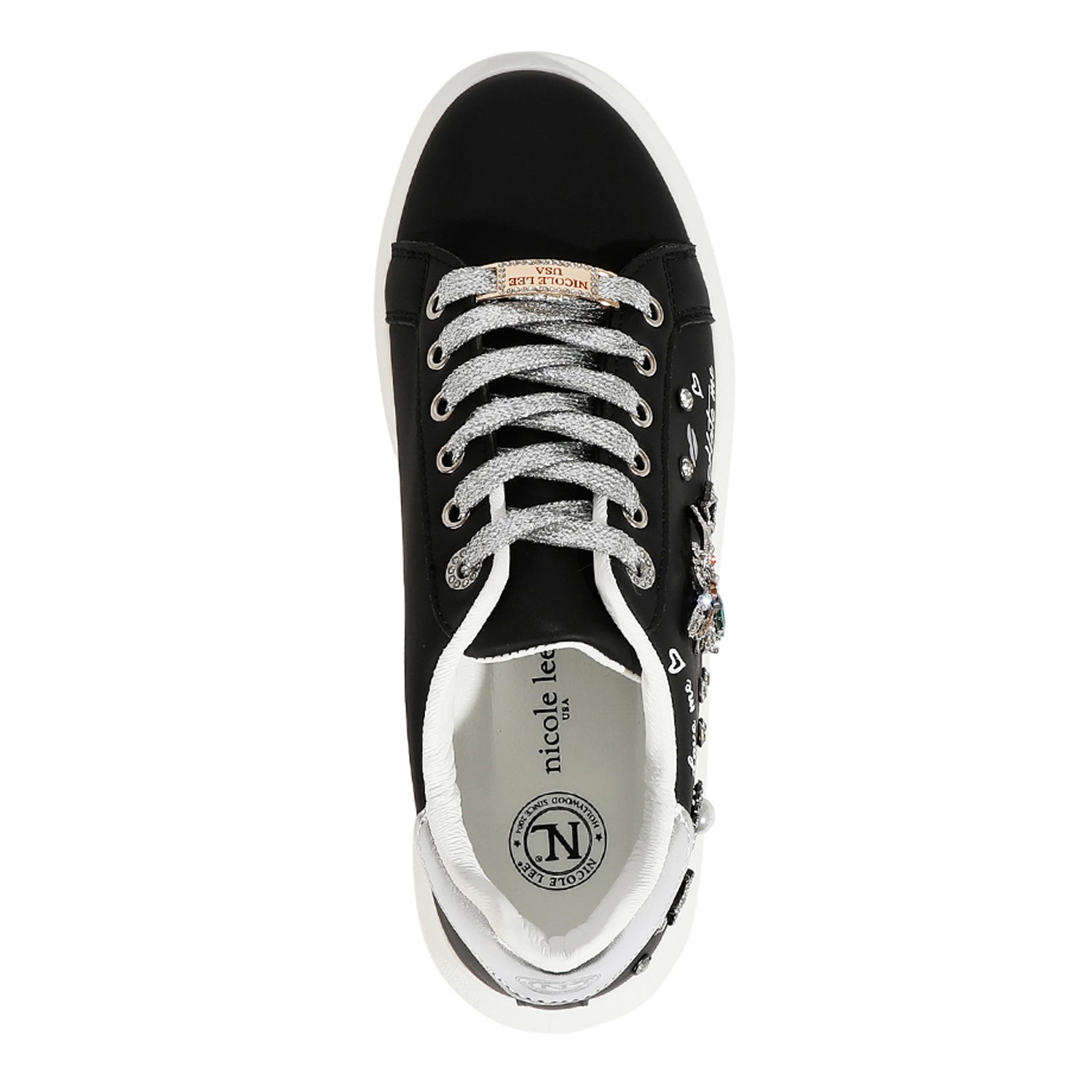 FASHION PLATFORM RHINESTONE SNEAKERS