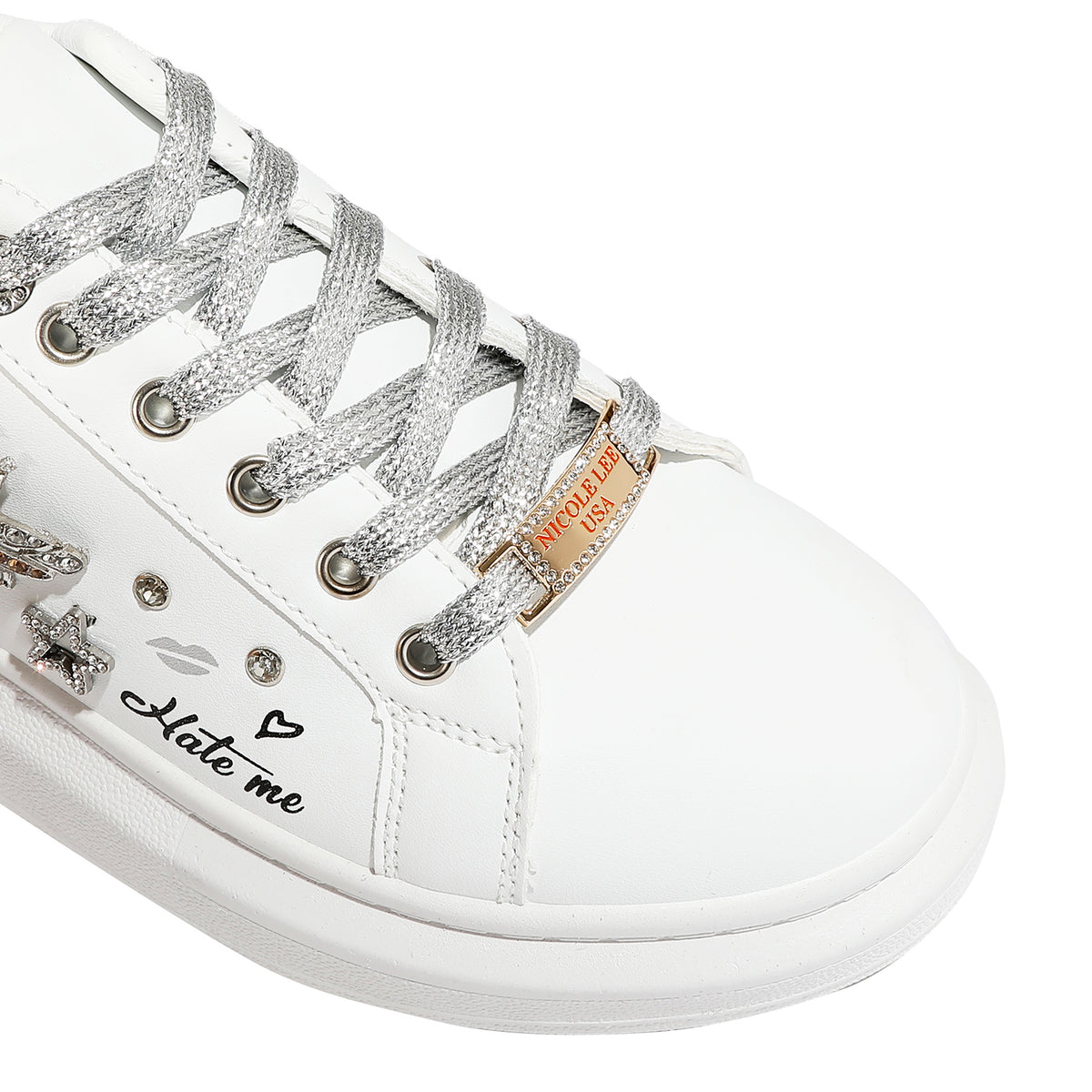 FASHION PLATFORM RHINESTONE SNEAKERS