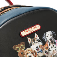 LARGE USB FASHION BACKPACK WITH CHARGING PORT AND POUCH