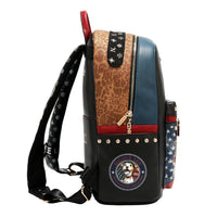 LARGE USB FASHION BACKPACK WITH CHARGING PORT AND POUCH