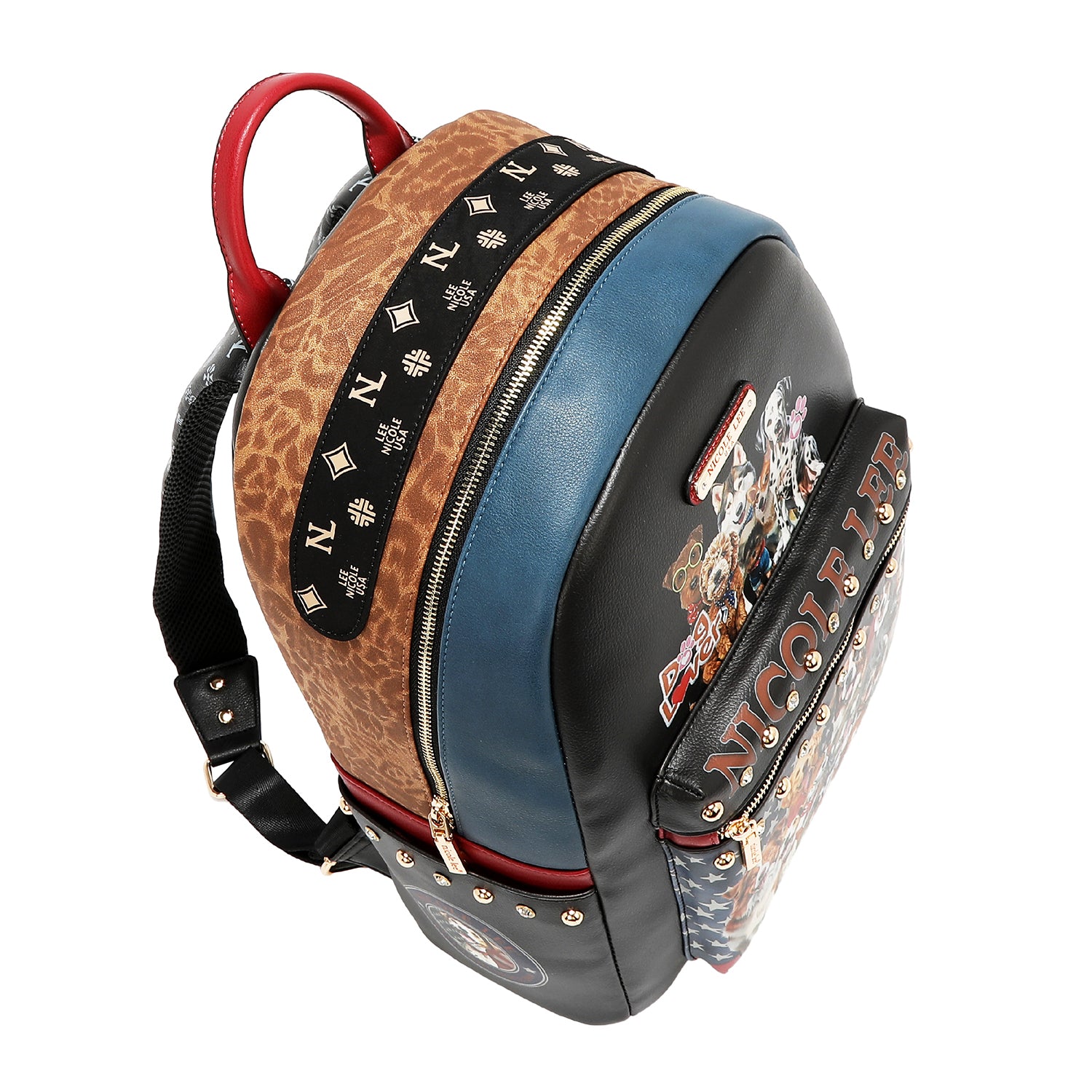 LARGE USB FASHION BACKPACK WITH CHARGING PORT AND POUCH