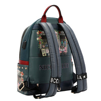 LARGE USB FASHION BACKPACK WITH CHARGING PORT AND POUCH