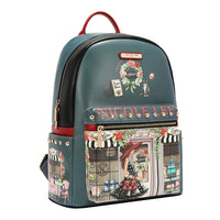 LARGE USB FASHION BACKPACK WITH CHARGING PORT AND POUCH