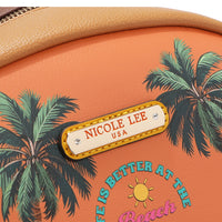 LARGE USB FASHION BACKPACK WITH CHARGING PORT AND POUCH