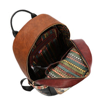 LARGE USB FASHION BACKPACK WITH CHARGING PORT AND POUCH