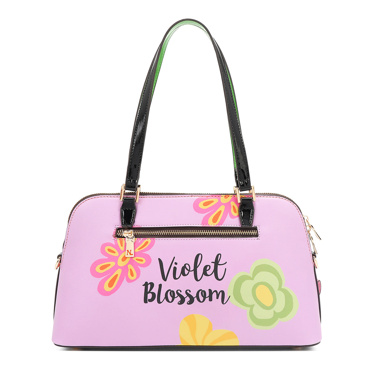 VIOLET BLOSSOM DOME SHOULDER BAG