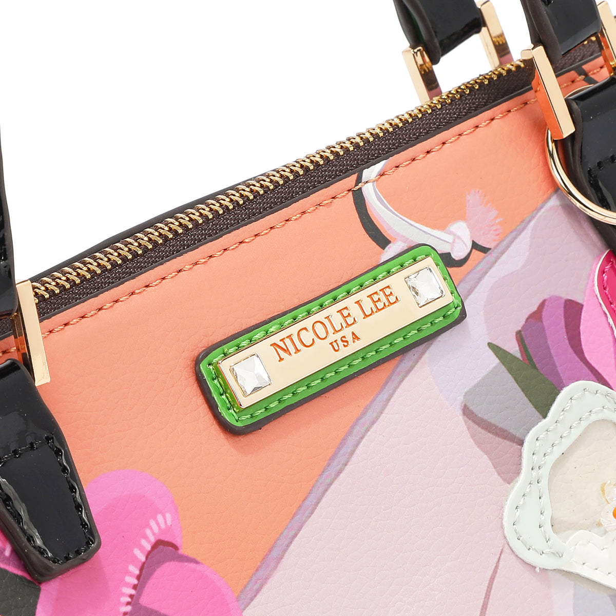 VIOLET BLOSSOM DOME SHOULDER BAG