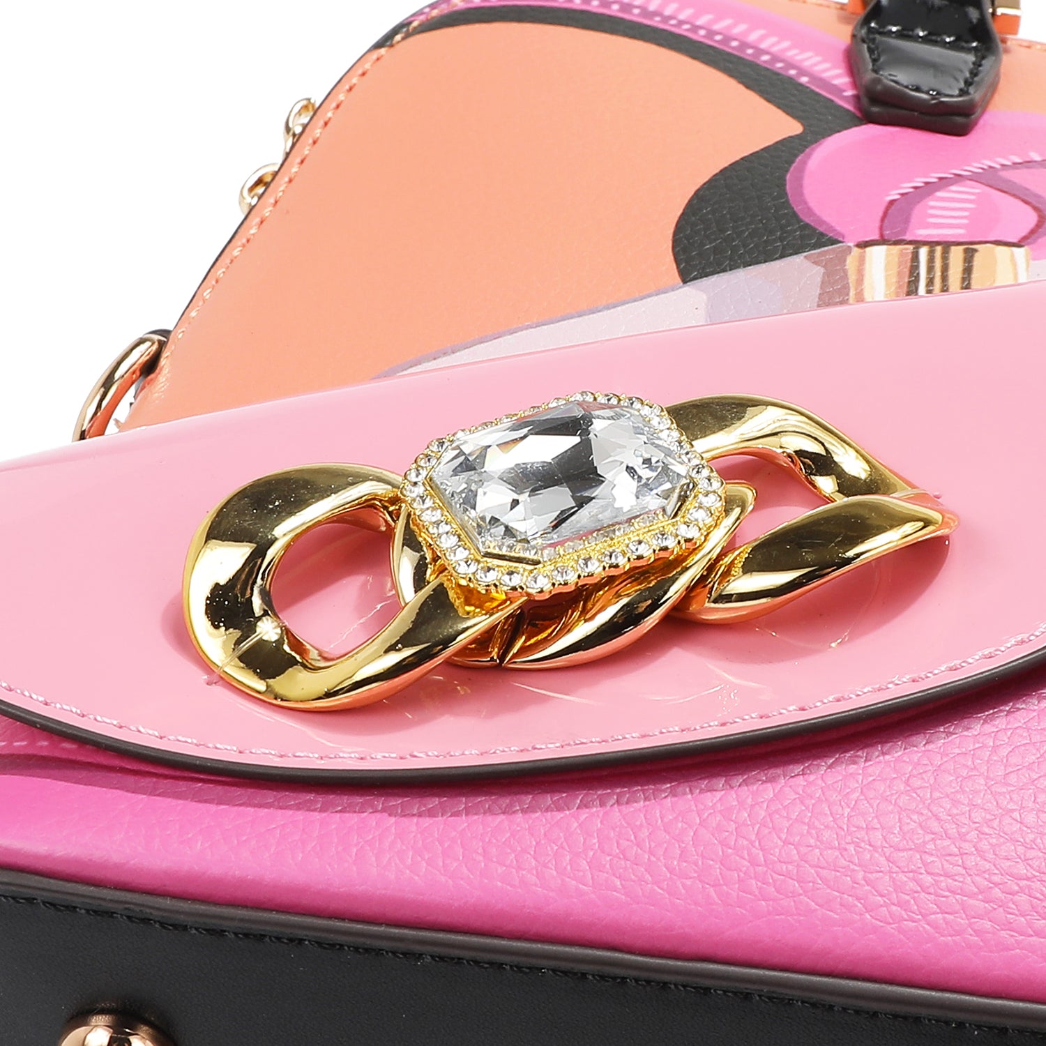 VIOLET BLOSSOM DOME SHOULDER BAG