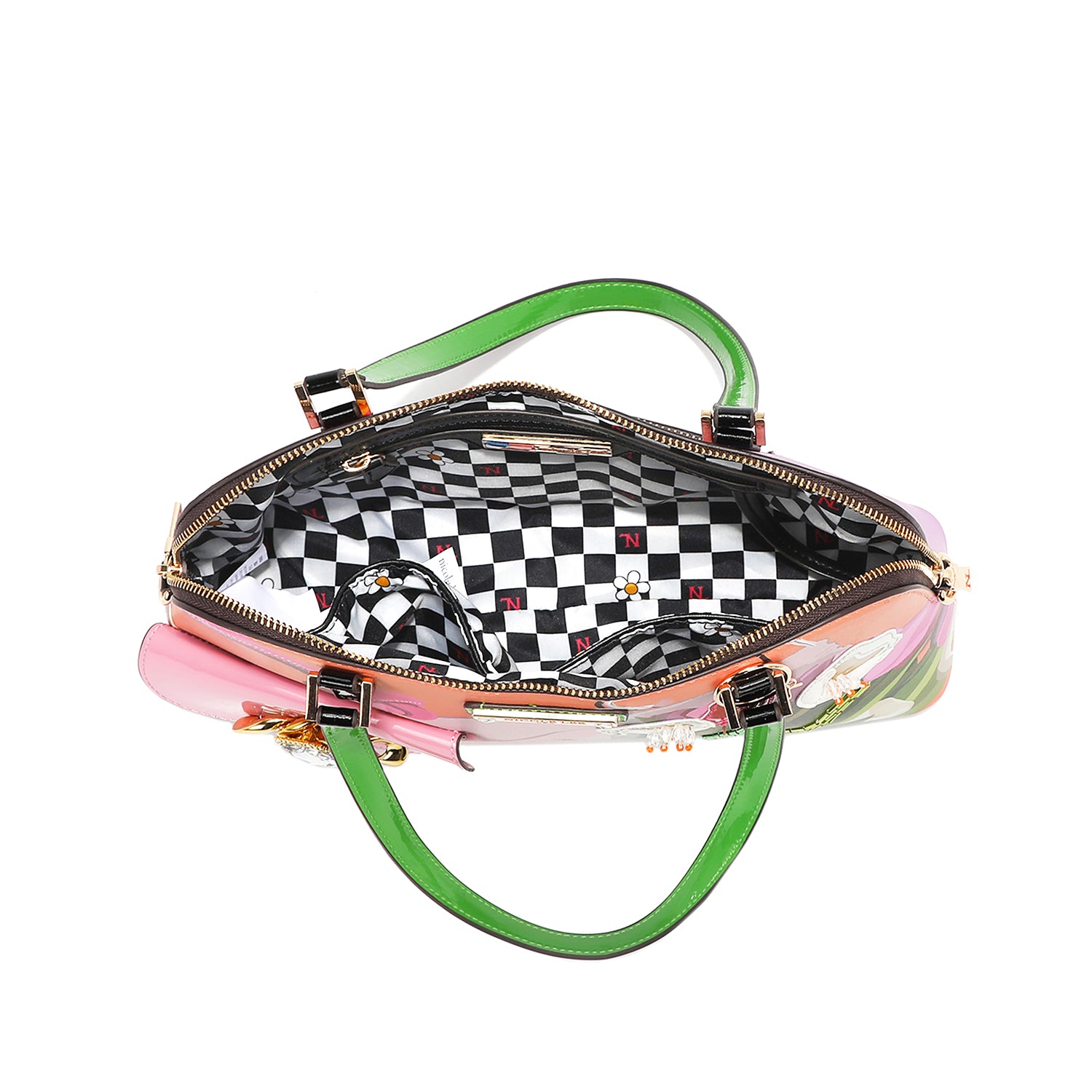 VIOLET BLOSSOM DOME SHOULDER BAG