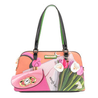 VIOLET BLOSSOM DOME SHOULDER BAG