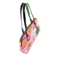 VIOLET BLOSSOM DOME SHOULDER BAG
