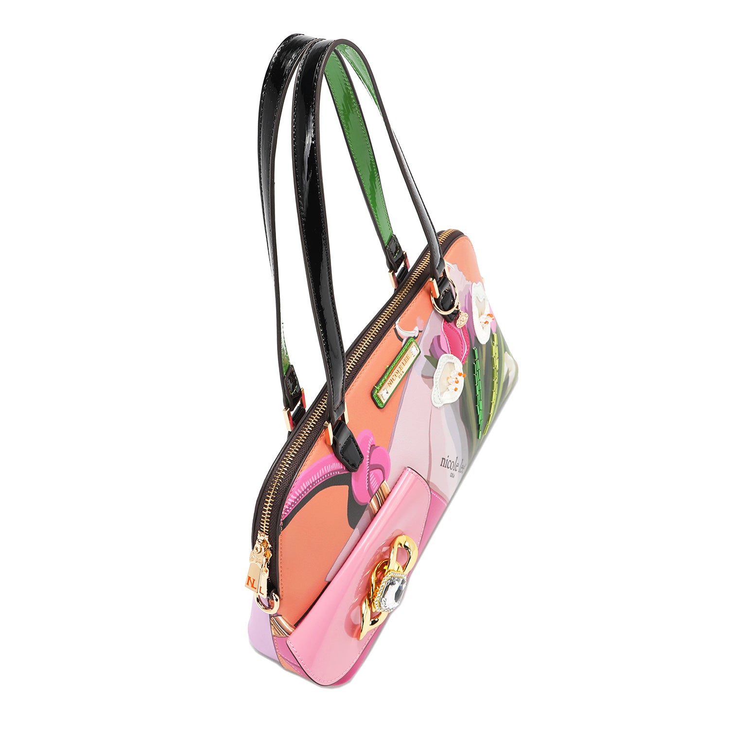 VIOLET BLOSSOM DOME SHOULDER BAG