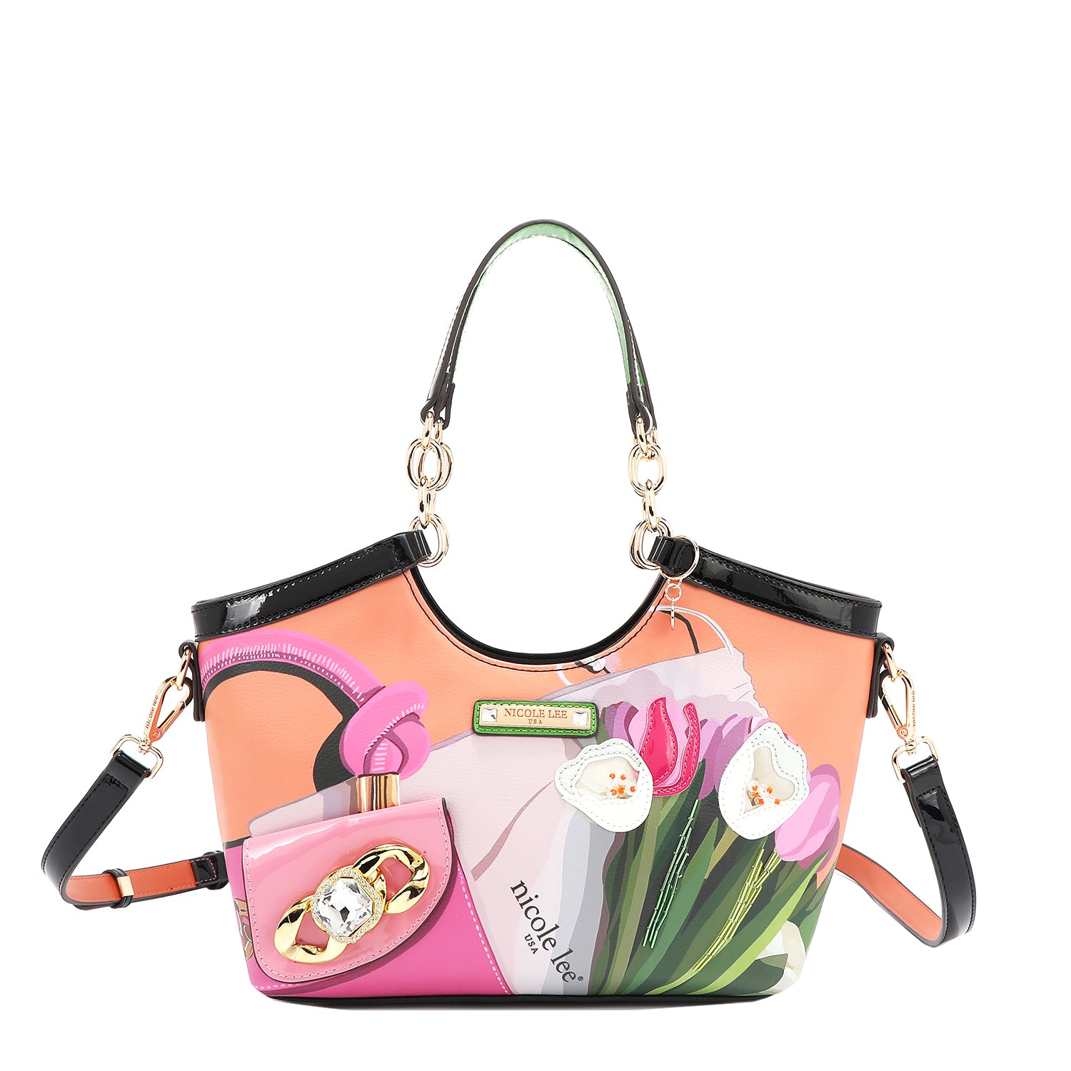 VIOLET BLOSSOM HANDBAG