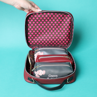 TRAVEL HANDBAG WITH POUCH SET